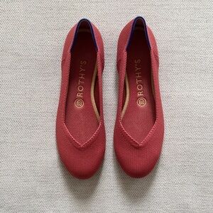 Rothy's Salmon Knit Slip-On Flats size 8